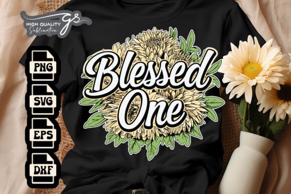 Blessed One with Arrow Jesus Floral SVG: Graphics & Crafts