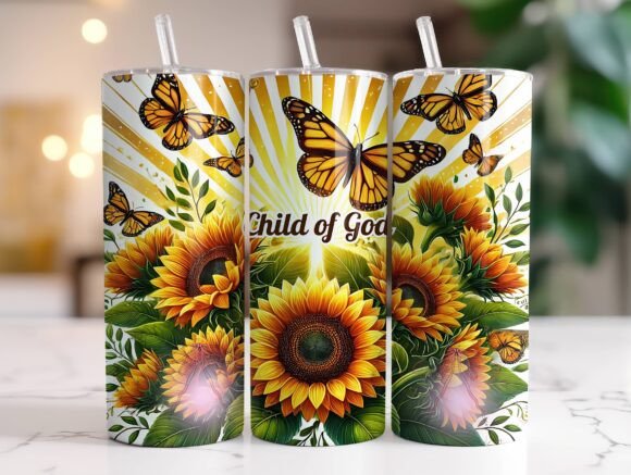 Christian, Child of God Tumbler Wraps Graphics