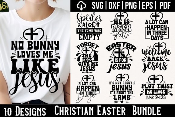 Christian Easter Bundle: Graphics for Crafts & Content