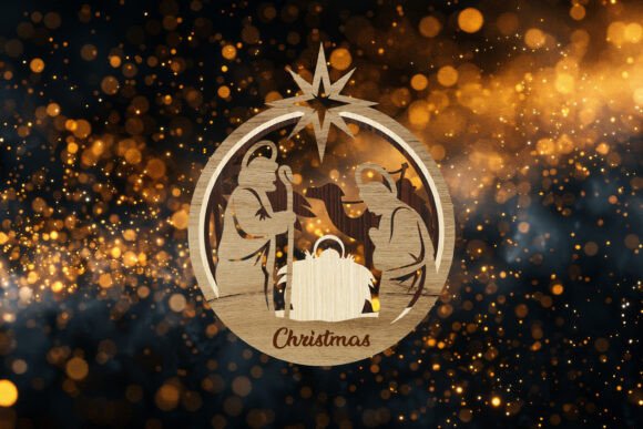 Christmas Ornament Nativity: Laser Cutting Ornaments
