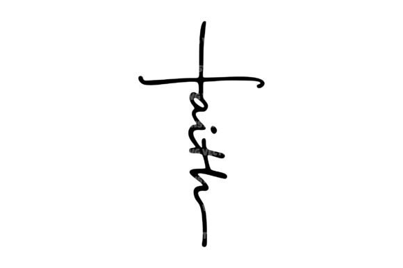 Faith Christian Cross Svg: Graphics for Print Templates