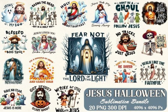 Funny Jesus Halloween Sublimation Bundles Review